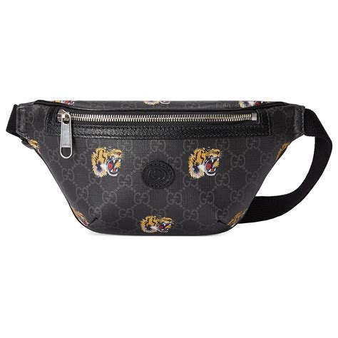 gucci tiger embroidered belt bag|gucci belt with g buckle.